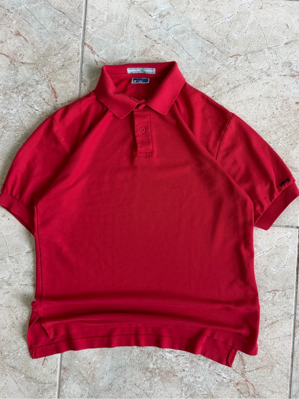 Vintage Levi’s Red Made in Korea Polo Shirt M